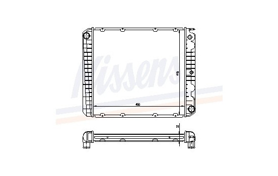 Enfriador, refrigeración del motor - Original 65525A Nissens