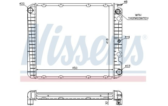 Enfriador, refrigeración del motor - Original 65525A Nissens, Imagen 2
