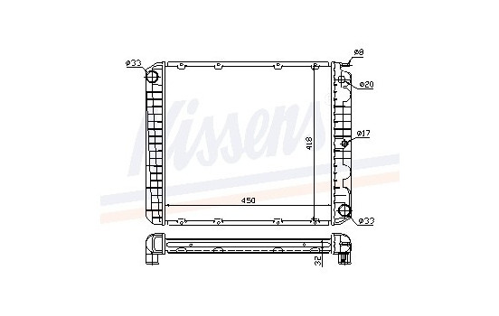 Enfriador, refrigeración del motor - Original 65545A Nissens