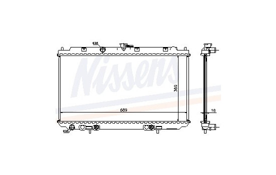 Enfriador, refrigeración del motor - Original 67345A Nissens