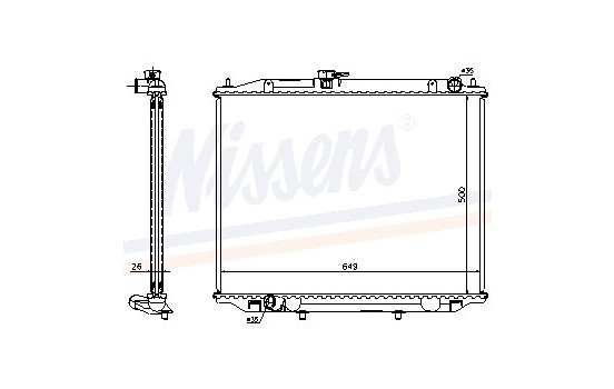 Enfriador, refrigeración del motor - Original 68706A Nissens