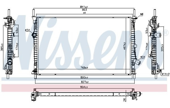 Módulo de refrigeración 607247 Nissens, Imagen 5