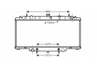 Patrulla de radiador GR 28/30TDiC 97- 13002264 International Radiators