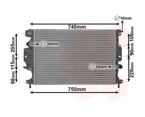 Radiador 18012713 International Radiators