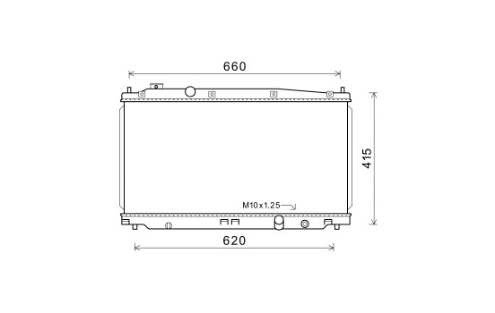Radiador 25002253 International Radiators