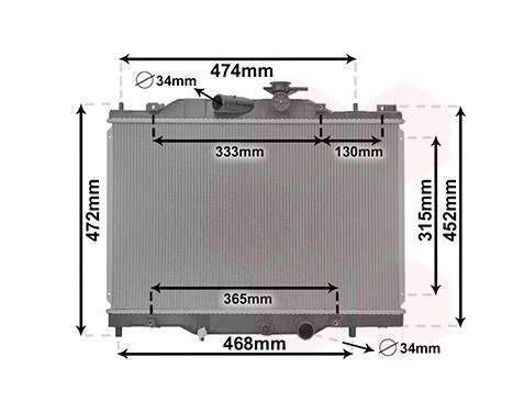 Radiador 27012700 International Radiators