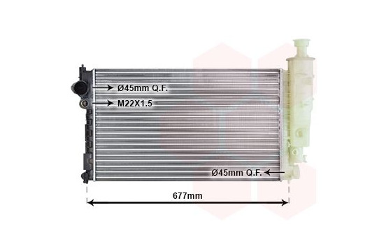 RADIADOR 405 DIÉSEL MT/AT 92- 40002127 International Radiators, Imagen 2