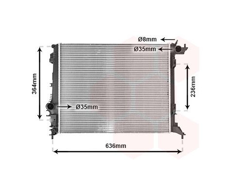 Radiador 43012710 International Radiators