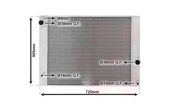 RADIADOR 5/6SER (E60/63) NT-D EN 06002338 International Radiators, Imagen 2
