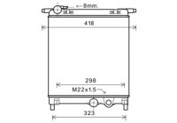 Radiador 58002325 International Radiators Plus