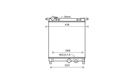 Radiador 58002325 International Radiators Plus