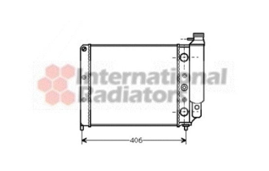 RADIADOR -6/89 1.7 75CV TL/GTL O 43002078 International Radiators, Imagen 2