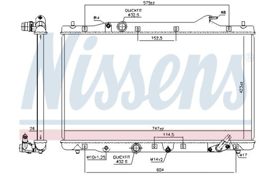 Radiador 606216 Nissens