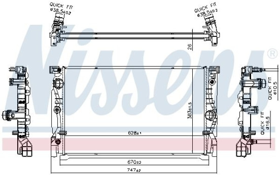 Radiador 606230 Nissens