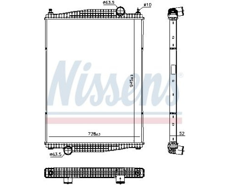 Radiador 606241 Nissens