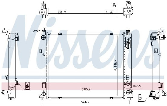 Radiador 606266 Nissens, Imagen 6