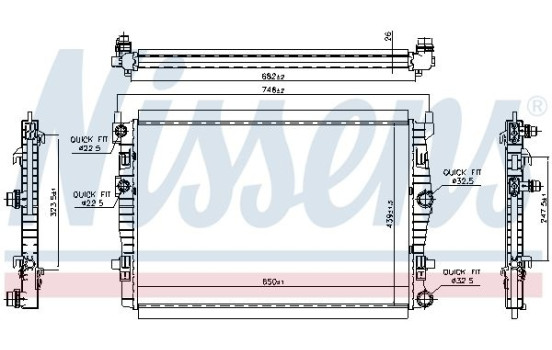 Radiador 606267 Nissens, Imagen 5