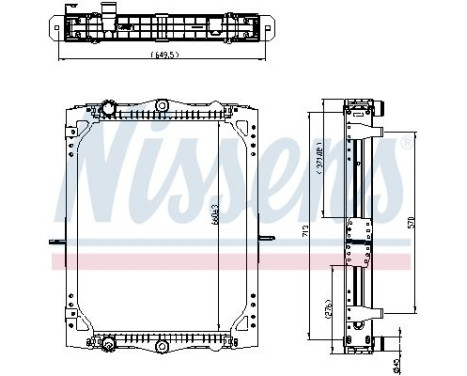 Radiador 606425 Nissens