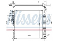 Radiador 606555 Nissens