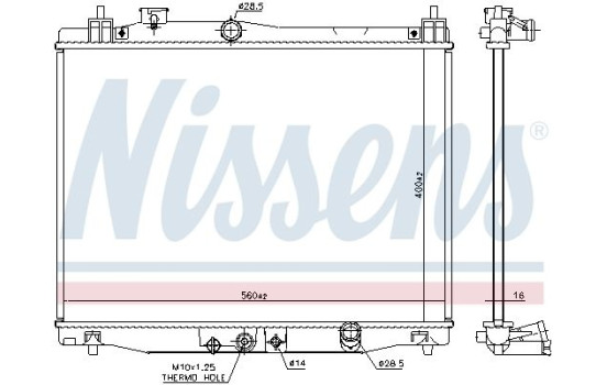 Radiador 606707 Nissens
