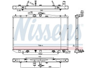 Radiador 606822 Nissens