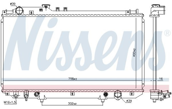Radiador 606839 Nissens