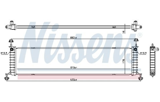 Radiador 606915 Nissens, Imagen 5
