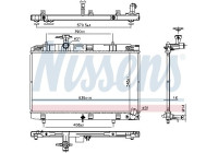 Radiador 607106 Nissens