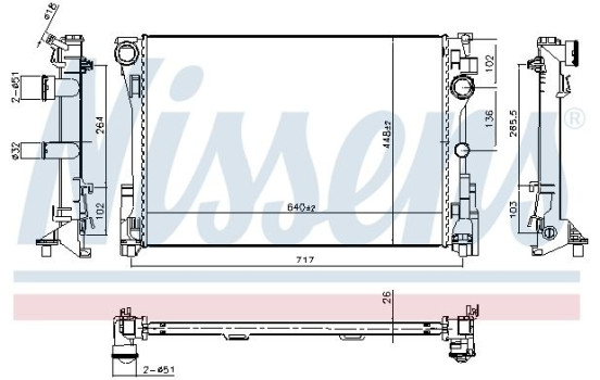 Radiador 607186 Nissens, Imagen 5