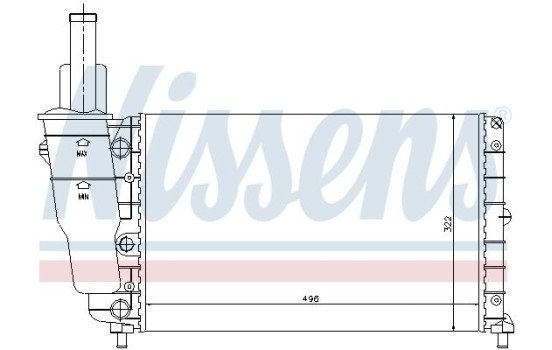 Radiador 61857 Nissens, Imagen 5