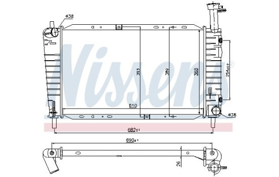 Radiador 62065 Nissens, Imagen 2