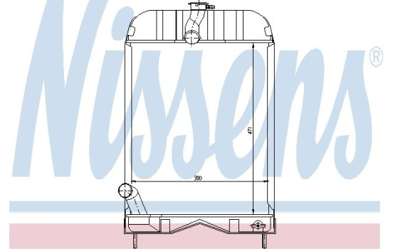 Radiador 62253 Nissens