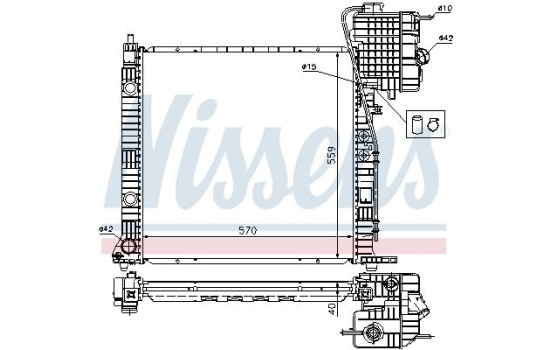 Radiador 62559A Nissens