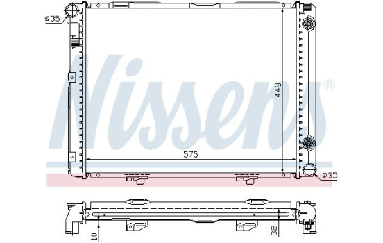 Radiador 62722A Nissens, Imagen 2