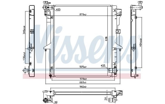 Radiador 628965 Nissens