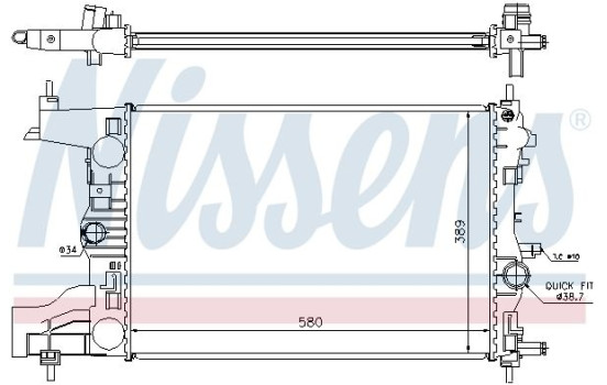 Radiador 630725 Nissens, Imagen 2