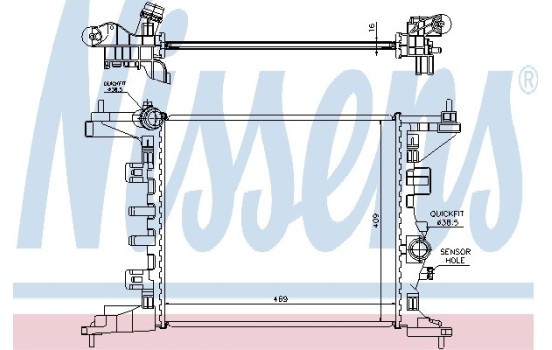 Radiador 630734 Nissens