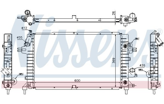 Radiador 630739 Nissens