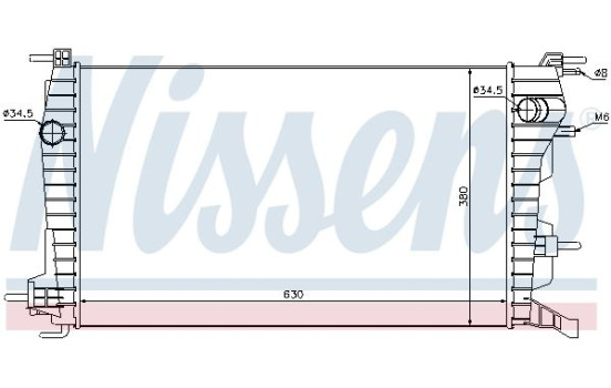 Radiador 637616 Nissens, Imagen 2