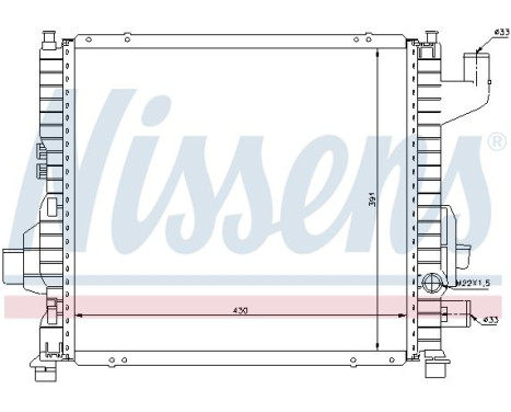 Radiador 63837A Nissens