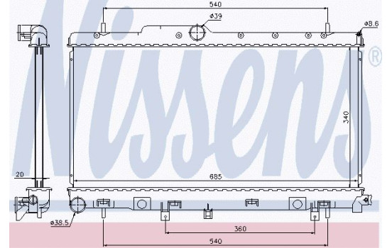 Radiador 64116 Nissens