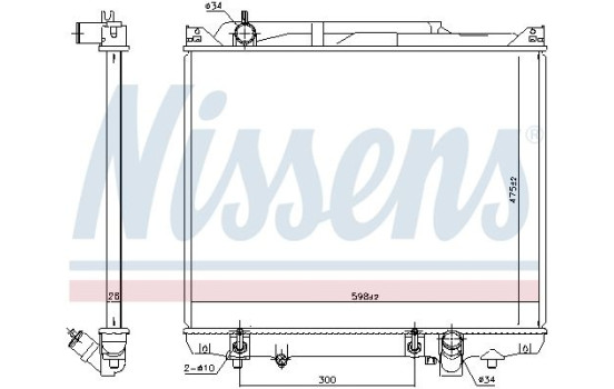 Radiador 641776 Nissens