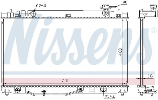 Radiador 646808 Nissens, Imagen 6