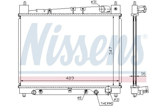 Radiador 64799 Nissens, Imagen 2