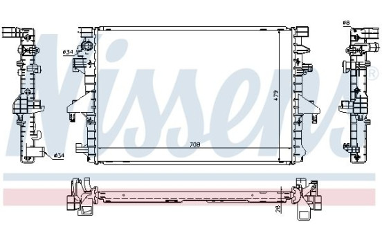 Radiador 65285 Nissens, Imagen 2