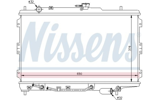 Radiador 66603 Nissens, Imagen 2
