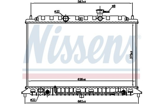 Radiador 66687 Nissens, Imagen 2