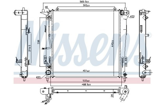 Radiador 67078 Nissens, Imagen 2