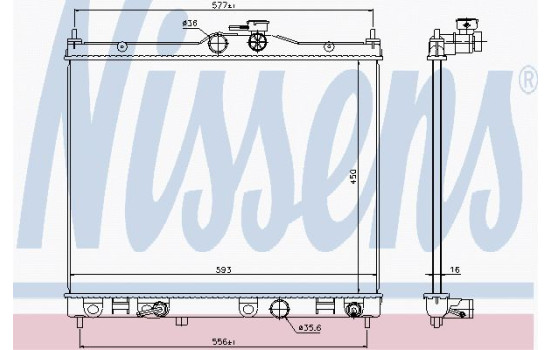 Radiador 67369 Nissens