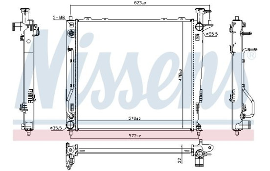 Radiador 67465 Nissens, Imagen 2